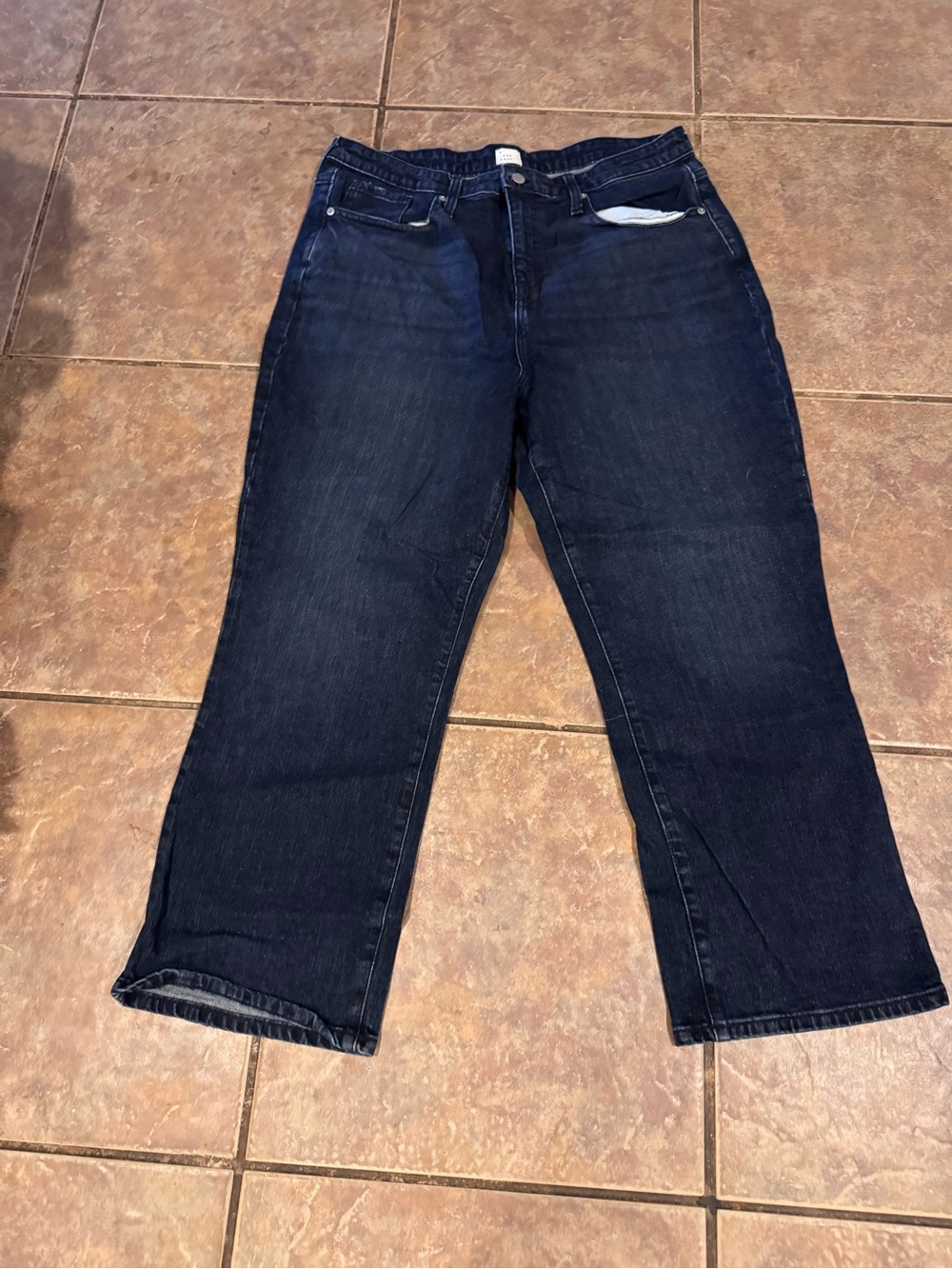 a new day Dark Indigo Straight Leg Jeans for Women